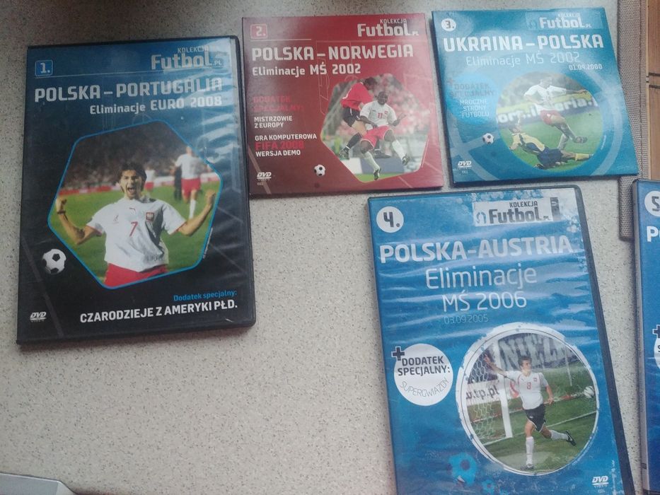 Kolekcja meczów Polski na 7 płytach DVD