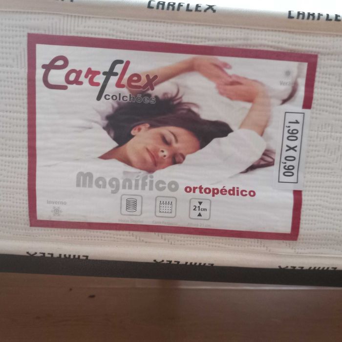 Colchão Ortopédico Carflex - 190 x 90 cm - c/ estrado