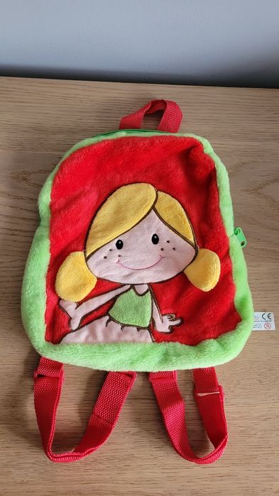 Plecak pluszowy z dziewczynką