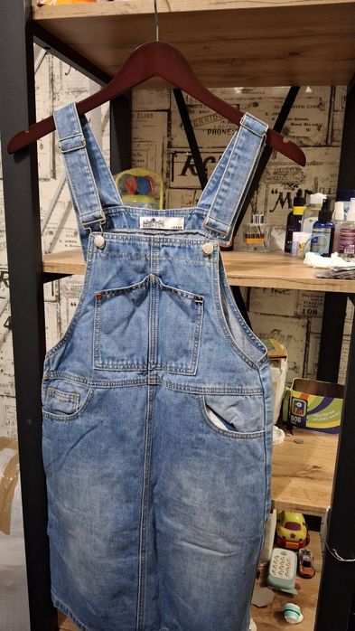 Сарафан L плотный джинс