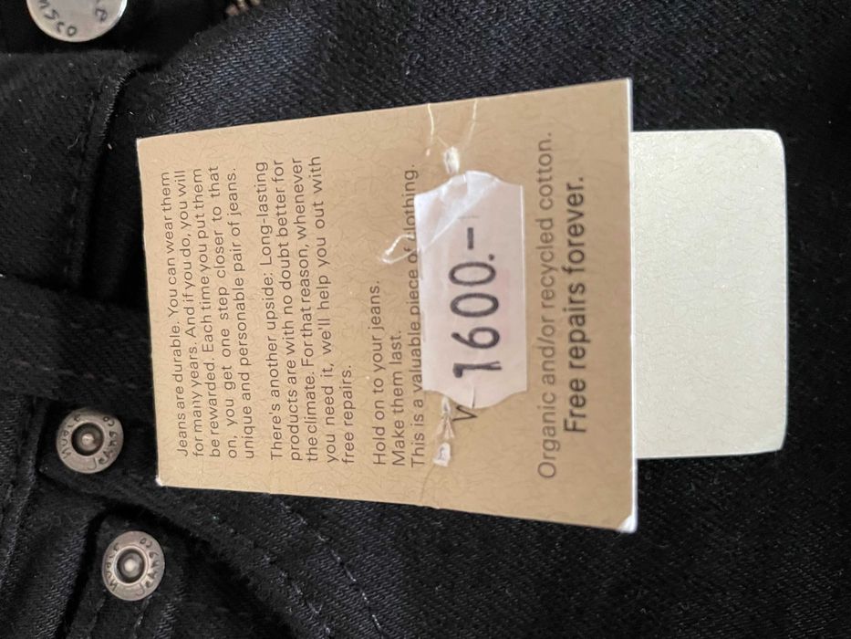 Nudie Jeans Tight Terry Everblack W32 L30