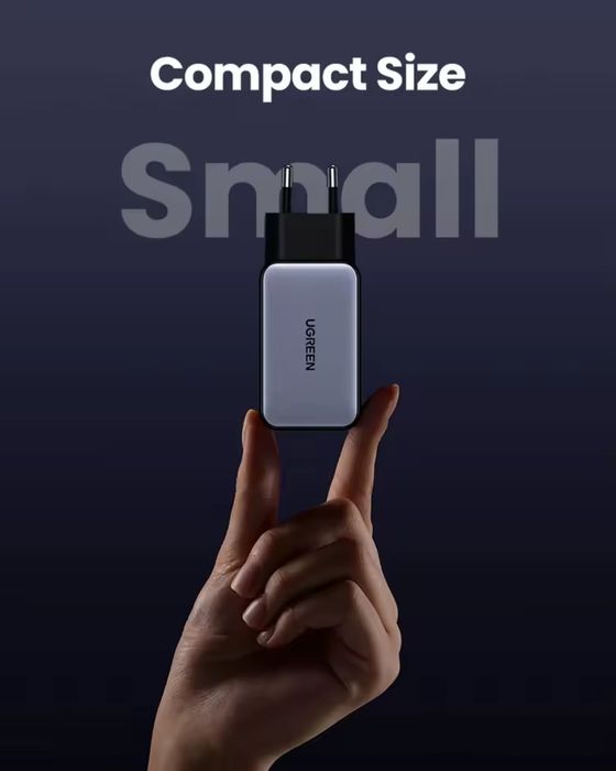 Швидка зарядка GaN Ugreen 65W зарядний пристрій 65Вт