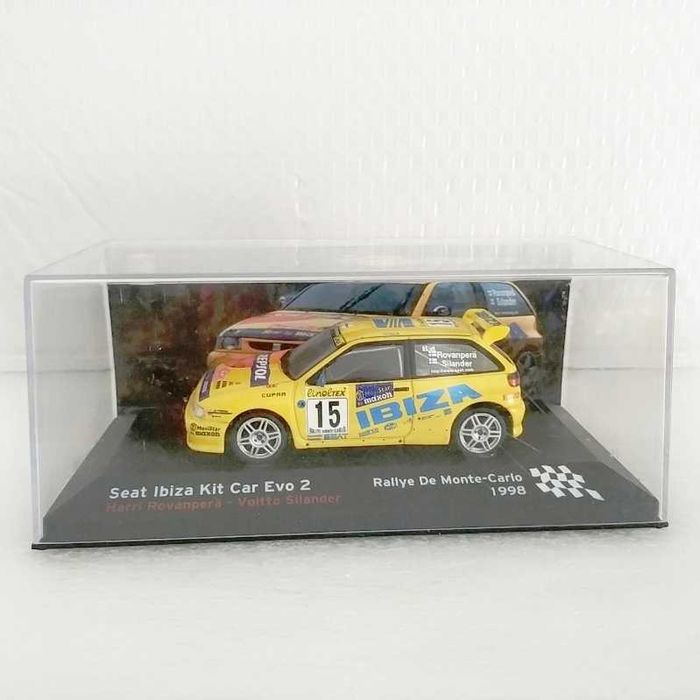 Seat Ibiza Kit Car Evo 2 Harri Rovampera e Voitto Silander Rally de Monte Carlo 1998 1:43