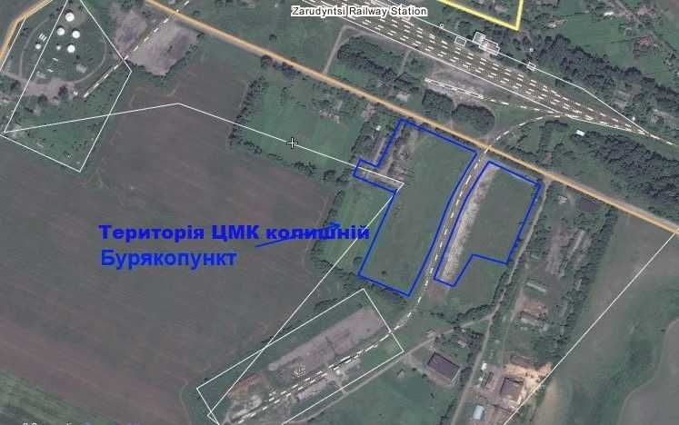 Промислова площадка із ЦМК село Зарудинці, Житомирська обл., З/Д колія