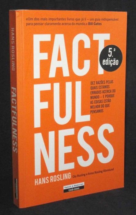 Livro Factfulness Factualidade Hans Rosling
