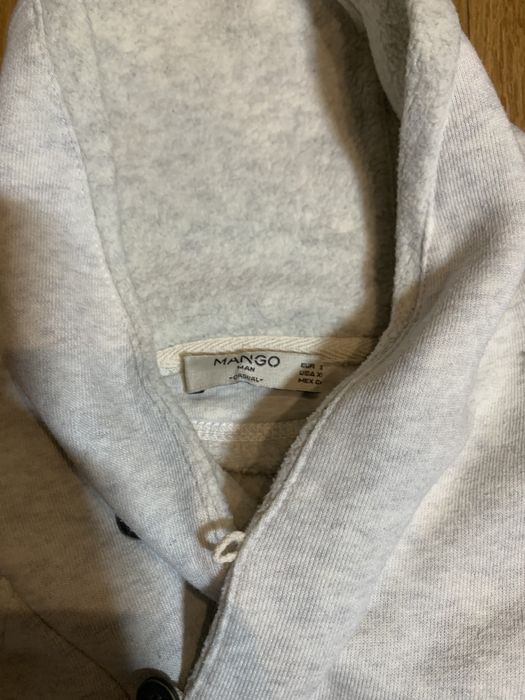 Casaco Mango branco/cinzento claro