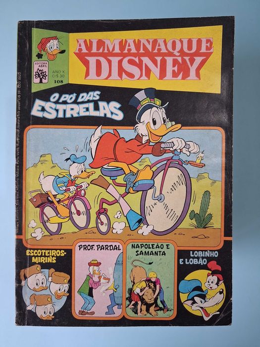ALMANAQUE DISNEY - Lote de revistas anos 70/80 brasileiras Editora Abril.