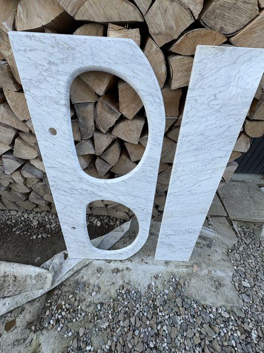 Blat lazienka kamien  podwojny