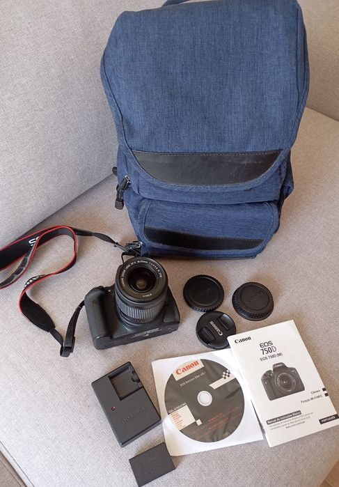 Canon 750D kit completo
