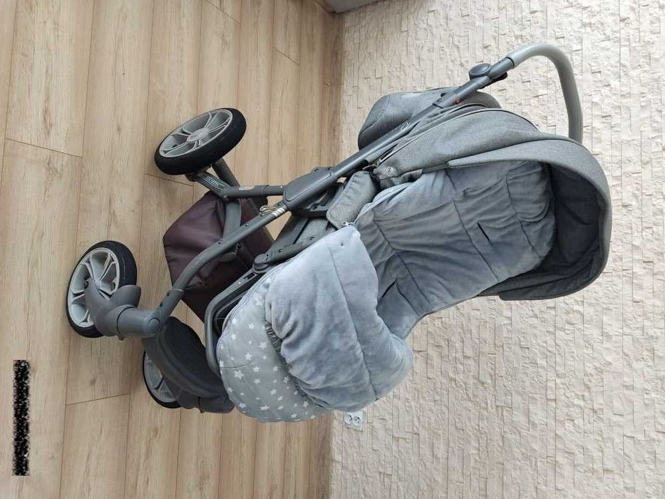 Wózek dziecięcy 2w1 ROAN Bass Soft + śpiworek + parasolka.