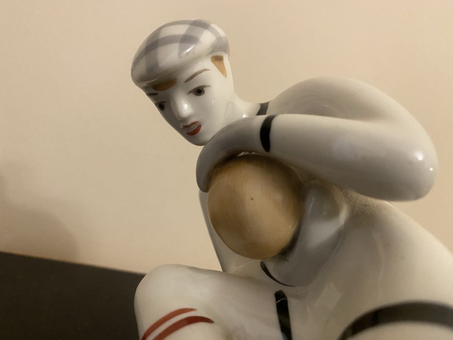 Статуэтка «Вратарь Лев Яшин» фарфор, СССР.,1964 год, Оригинал