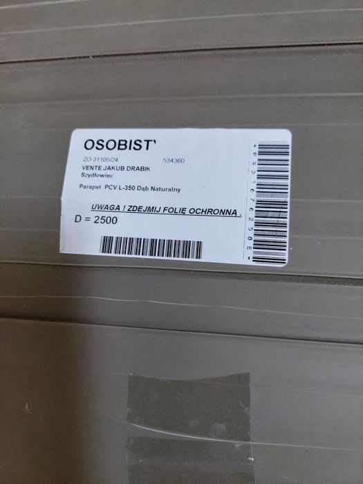 Parapet Nowy Wewnetrzny DĄB