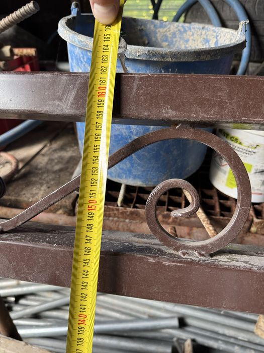 Brama przesuwna PRAWA pod deski NOWA prowadnice pod rolki 4,3m otwor