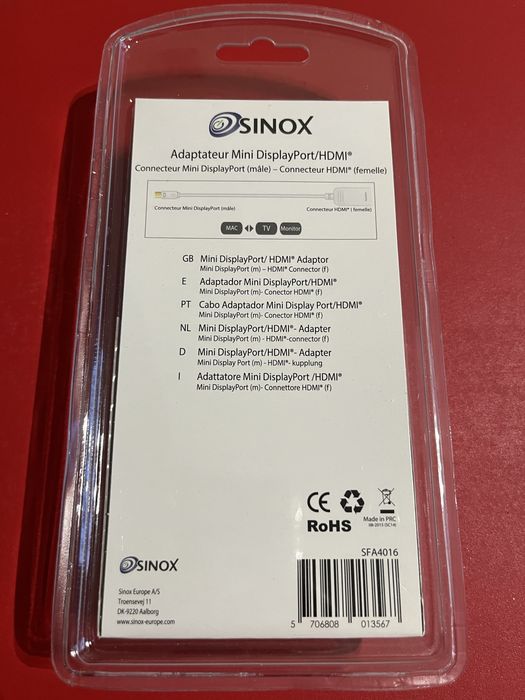 Adaptador  MiniDisplay port para HDMI