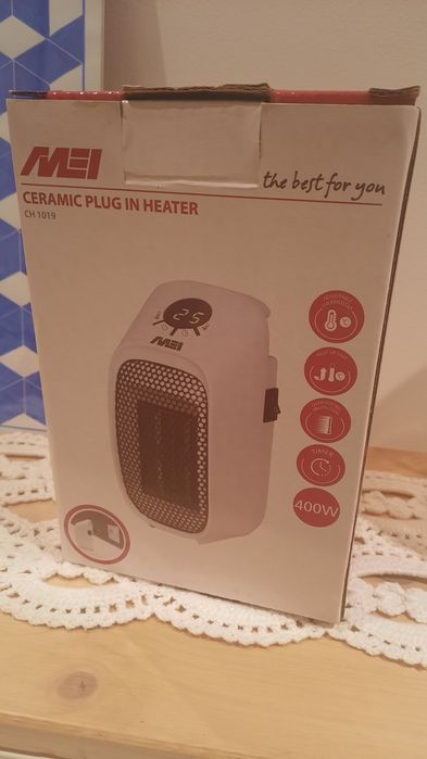 Aquecedor cerâmico de tomada