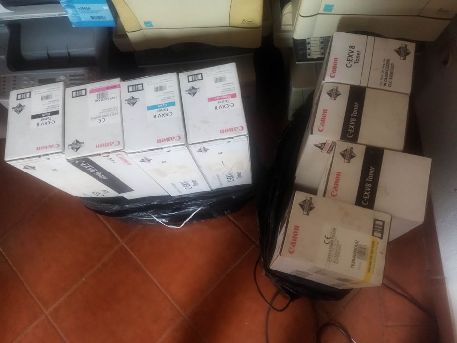 Grande lote de máquinas multifunções impressoras toners tinteiros scan