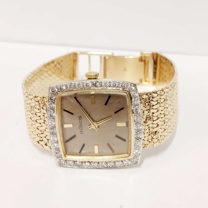 Zegarek złoty z brylantami  585 certyfikat