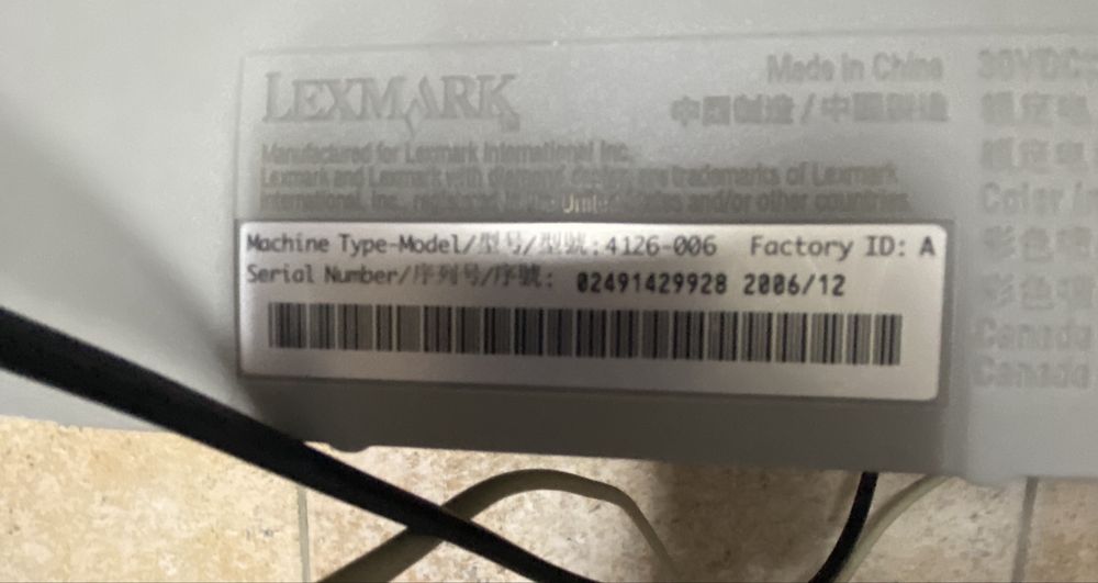 Impressora  modelo Lexmark