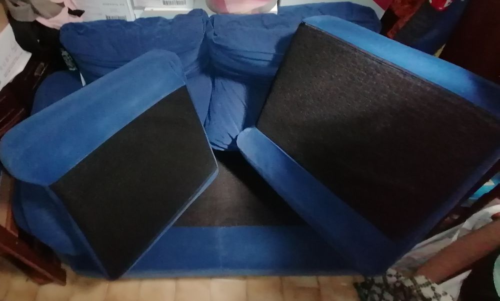 Conjunto 2 Sofás de 2 lugares - azul