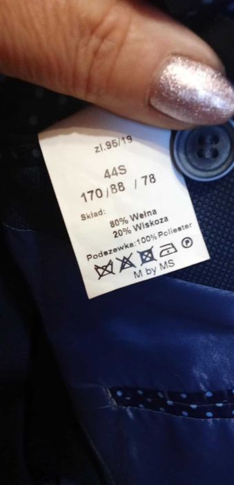 Garnitur męski slim fit