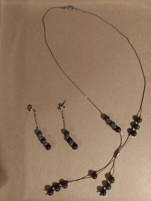 Komplet srebrnej biżuterii