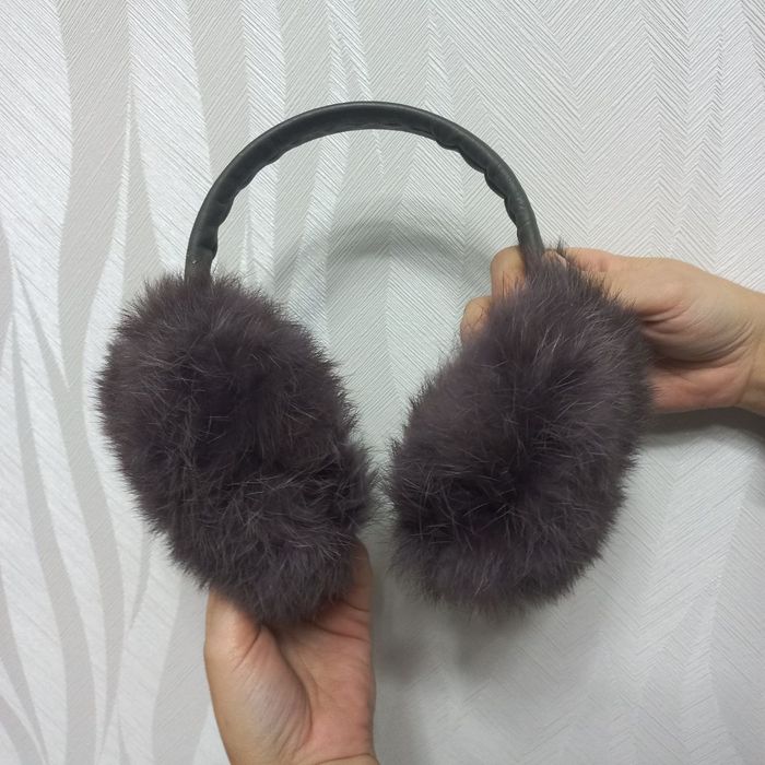 Обруч вушка натуральний кролик