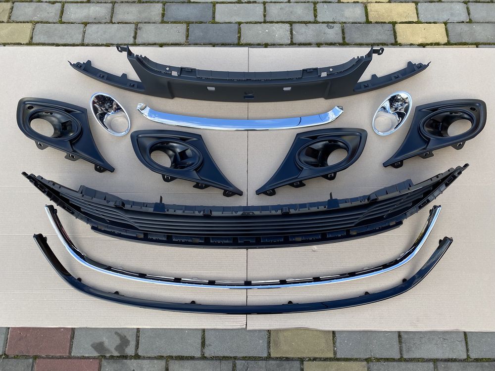 Решітки накладки бампера Megane 3 Рено Меган 3 хром бампер: 2 500 грн ...