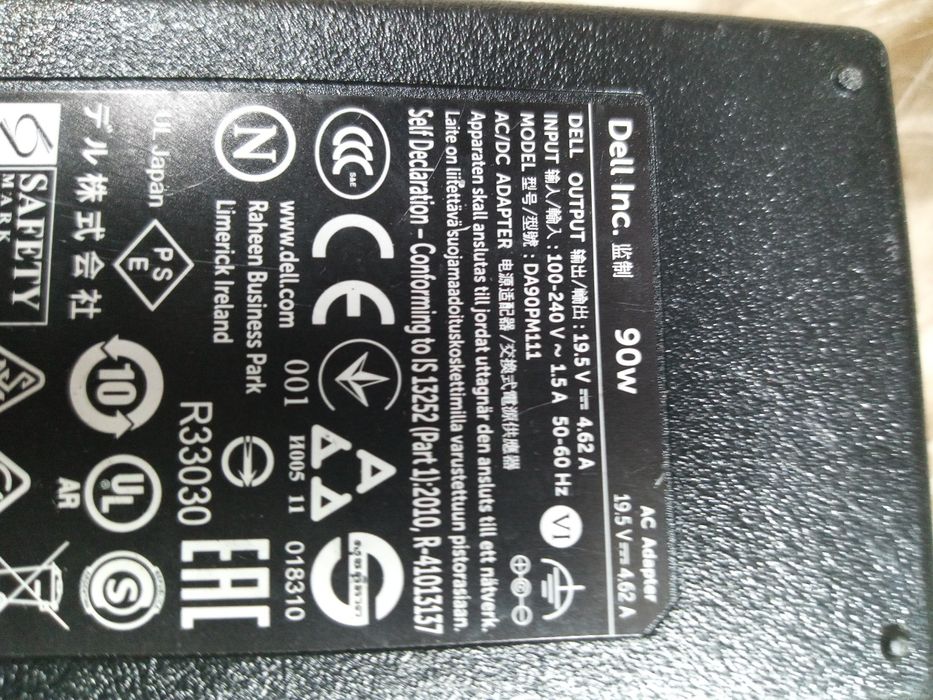 Електрошрот Dell 90W 19,5V 4,62А оригінал блок питания живлення