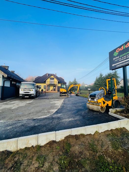 Prace ziemne, usługi koparką, minikoparką, transport, parkingi, drogi