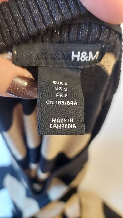 Sweter bluzka z dzianiny H&M. r.M