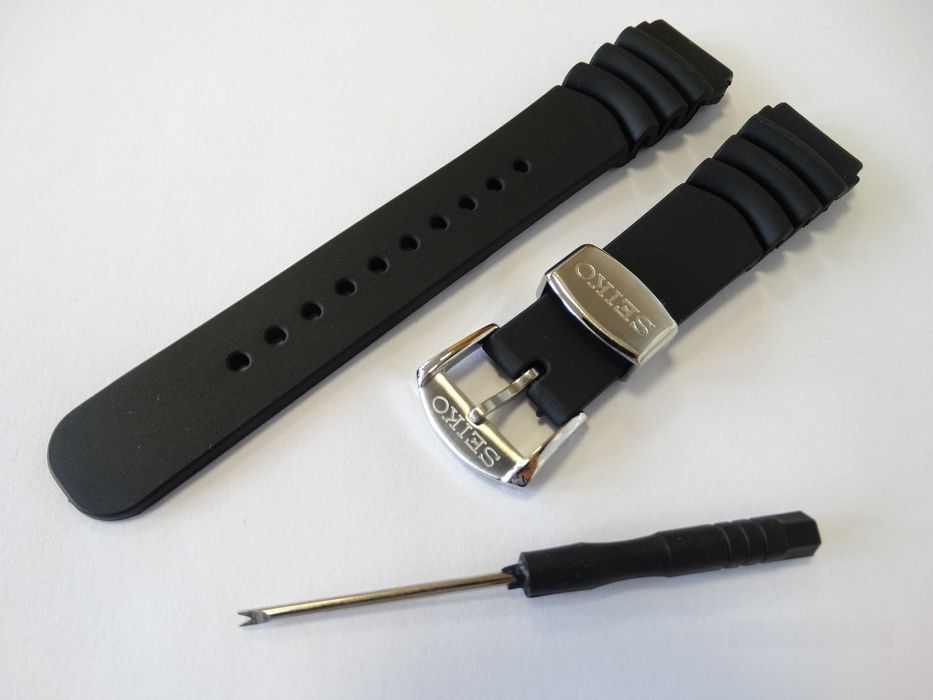 Pasek gumowy silikonowy 20mm 22mm do zegarka Seiko SKX009 Prospex SKX