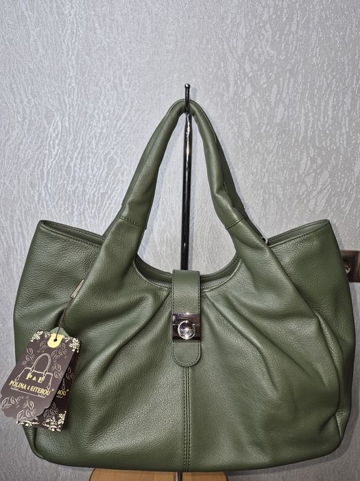 Сумка з натуральної шкіри Polina&Eiterou