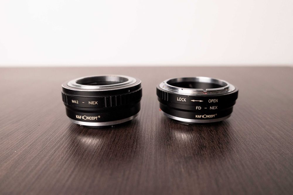 K&F Concept FD–NEX + M42–NEX | 2 adaptery do Sony E | zestaw