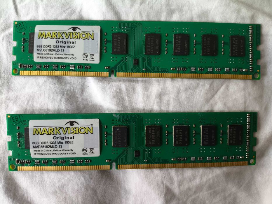 2 Markvision 8GB DDR3 Memory Modules474141964433500160
