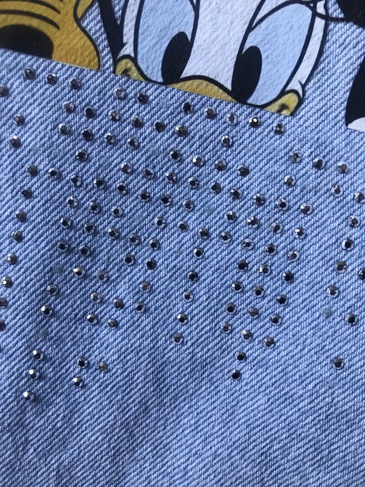 Zara 104 110 Disney Minnie Daisy kurtka katana jeansowa pudełkowy krój