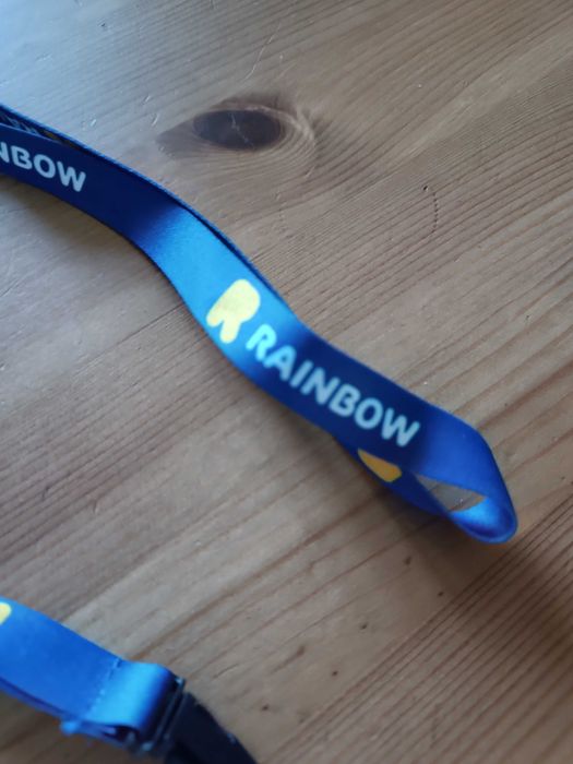 Smycz taśma na klucze Rainbow