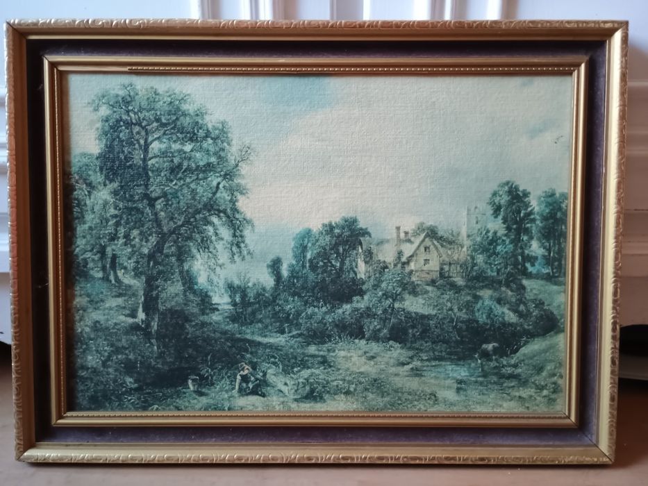 Obraz widok w złotej ramie 46x33,5