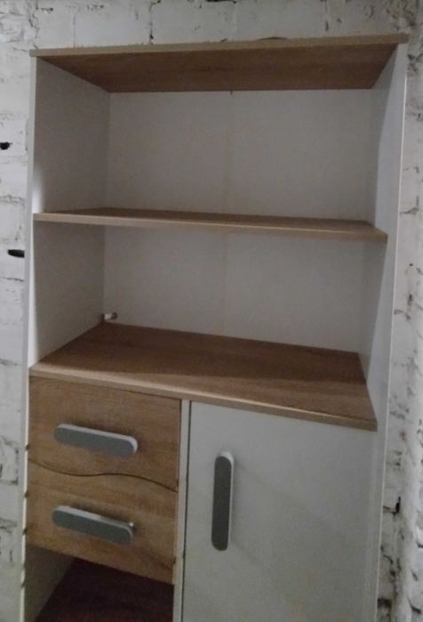 Szafka regał biały/ dąb sonoma