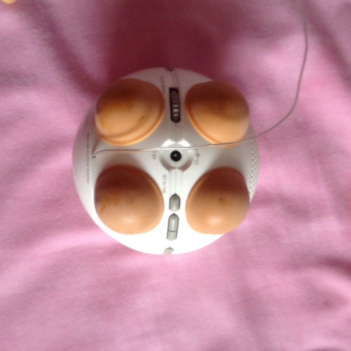 Radio/despertador écran luz led -pequeno e portátil