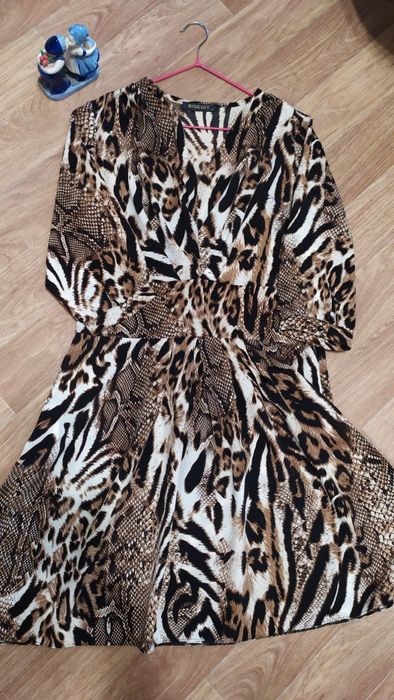 леопардовое платье