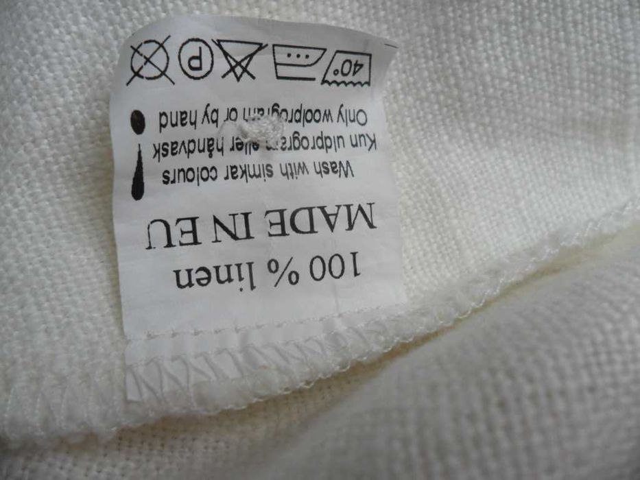 Mapp jeans-pudrowa lniana sukienka XL/100% len