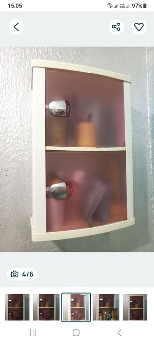 Поличка в ванну кімнату шафа