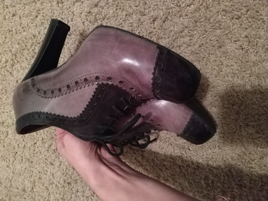 Botins, Botas em Pele Tosca Blue Shoes n.40