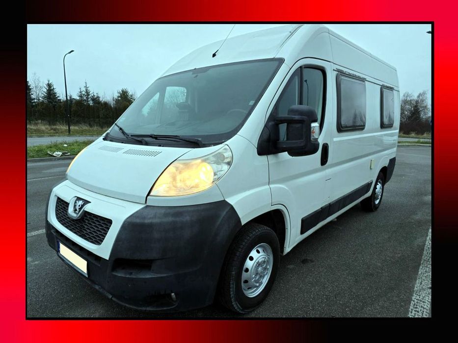 Peugeot BOXER  2.2HDI 110 KM LIFT – KAMPER – OKAZJA -Mały przebieg - Zabudowa komplet
