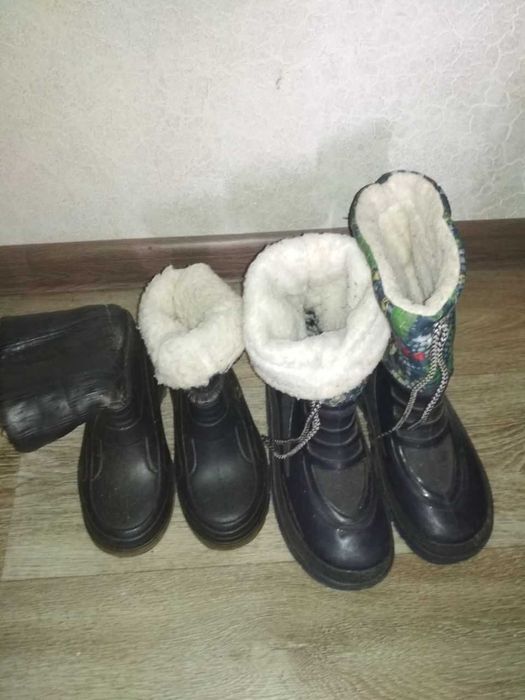 резиновые сапожки.