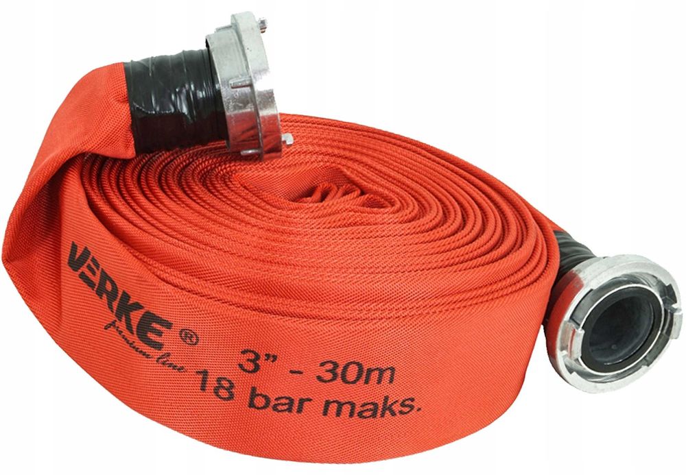 WĄŻ STRAŻACKI PARCIANY DO Wody Brudnej Szamba 3 CALE 30M Ze Złączkami