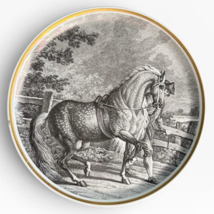 6 Pratos Vista Alegre - "Cenas Equestres"