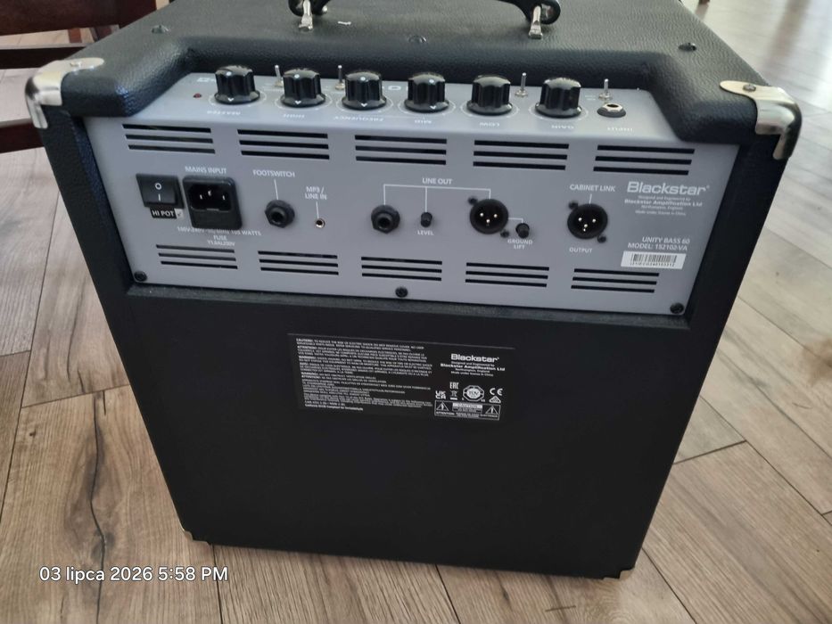 Wzmacniacz do basu Blackstar 60 na gwarancji jak nowy