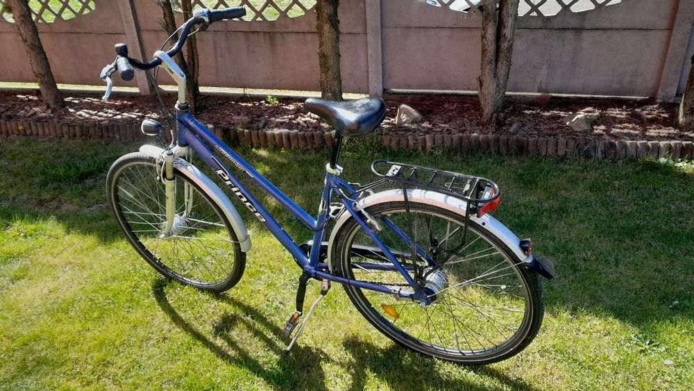 Rower Męski Damski   Niemiecki Prince trekkingowy dynamo 8nexus
