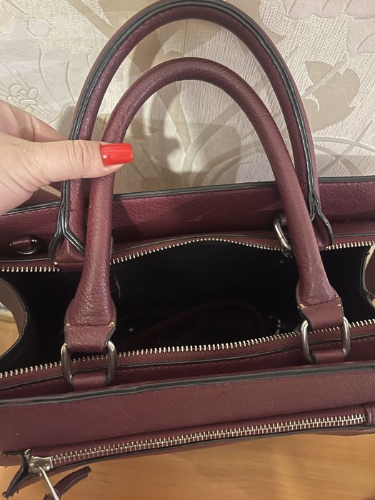 Сумка жіноча бордова Stradivarius